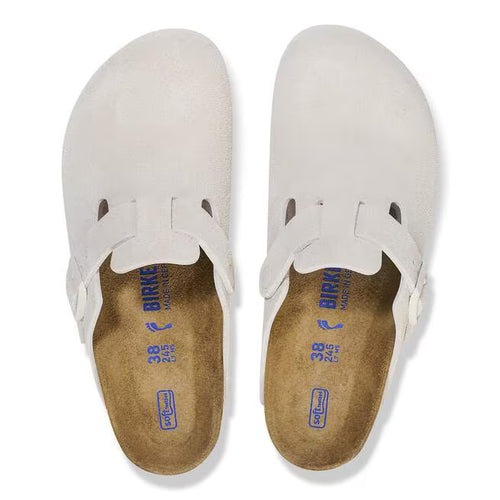 Birkenstock Boston Soft Footbed - Antique White