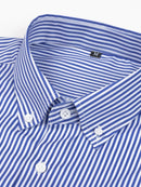 Long Sleeve Stripe Button Up Shirt & Slim Fit Tapered Trousers
