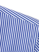Long Sleeve Stripe Button Up Shirt & Slim Fit Tapered Trousers