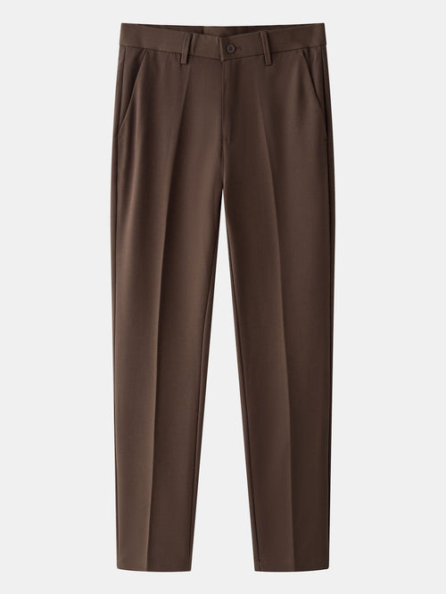 Stripe Geometric Jacquard Knitted Polo Shirt & Slim Fit Tapered Trousers