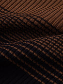 Striped Gradient Knitted Polo Shirt & Slim Fit Tapered Trousers