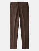 Twist Jacquard Knitted Zipper Polo Shirt & Slim Fit Tapered Trousers