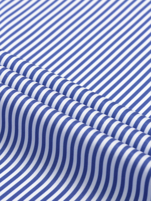 Long Sleeve Stripe Button Up Shirt & Slim Fit Tapered Trousers