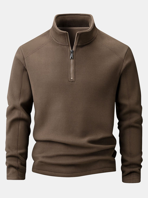 Quarter-Zip Fleece Sweatshirt & Polar Fleece Straight Leg Pants