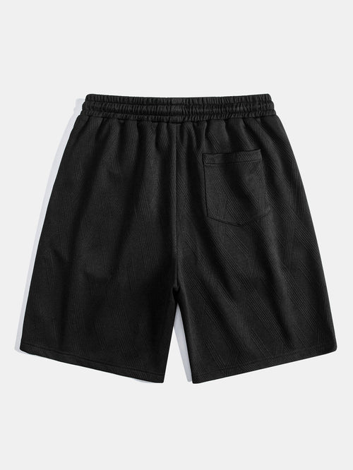Relax Fit Diamond Jacquard T-Shirt & Diamond Jacquard Shorts