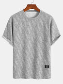 Relax Fit Diamond Jacquard T-Shirt & Diamond Jacquard Shorts