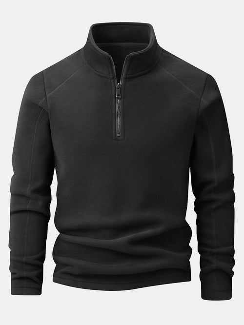 Quarter-Zip Fleece Sweatshirt & Polar Fleece Straight Leg Pants