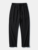 Long Sleeved Knitted Waffle Polo Shirt & Drawstring Knitted Waffle Pants