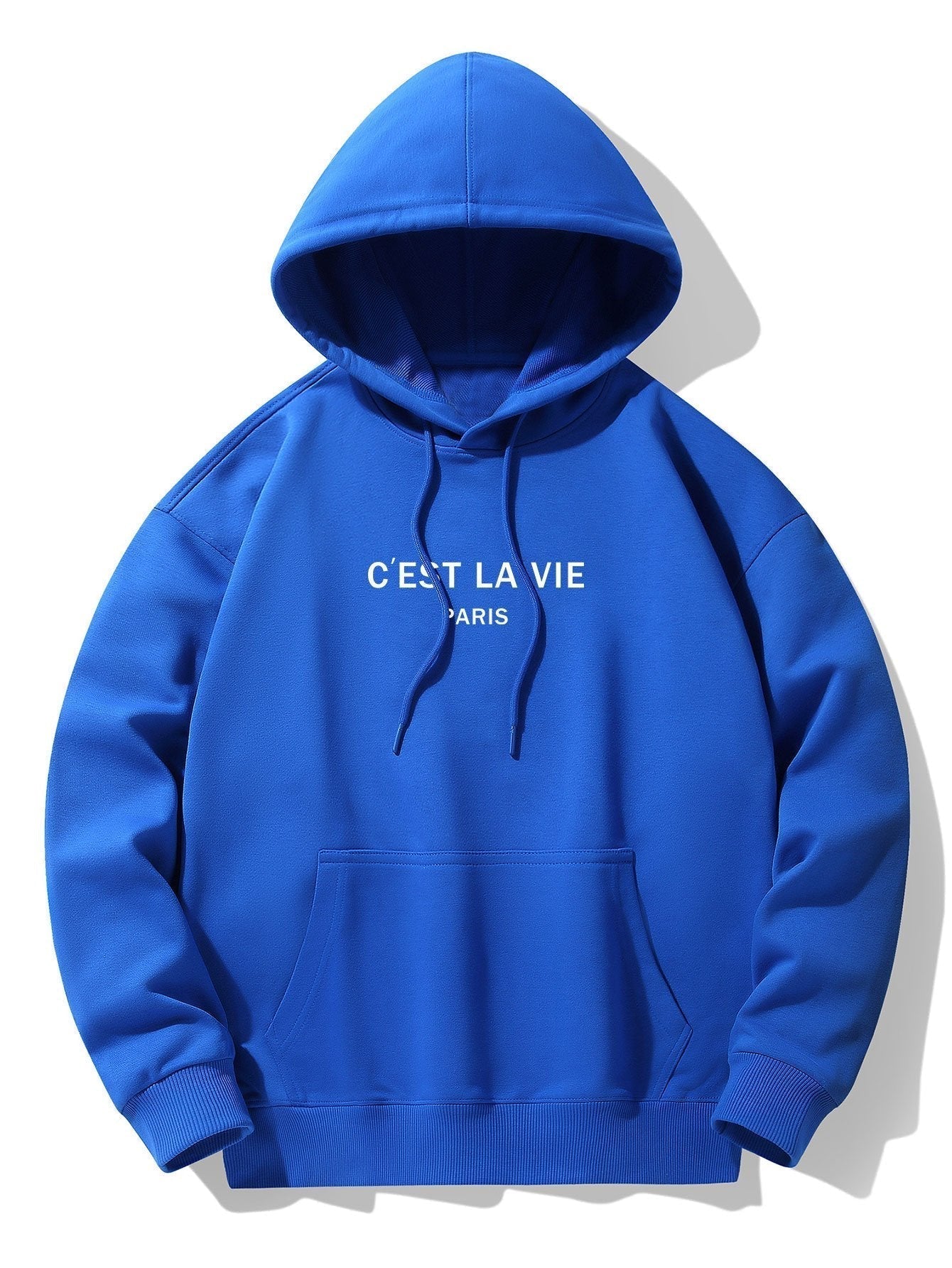 Paris Print Cotton Blend Hoodie & Jogger Pants